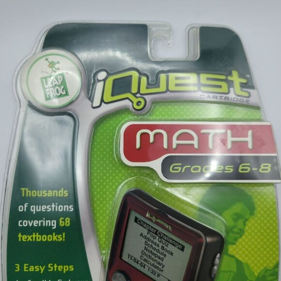 iQuest Math Grades 6 7 8 Cartridge Leap Frog Learning Education Game Vintage - Picture 7 of 9